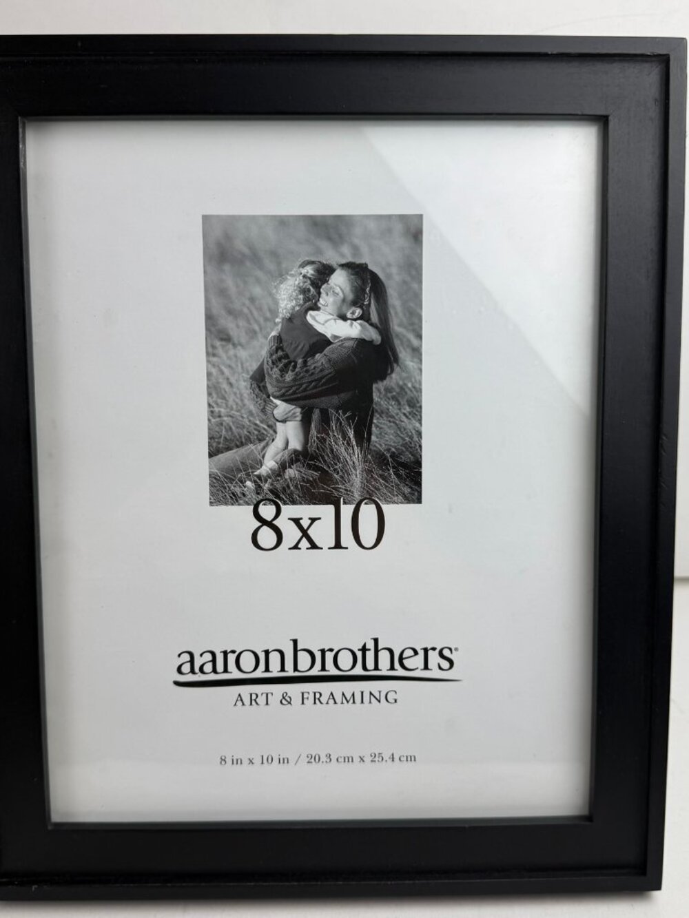 Aaron Brothers 8x10 Black Wood Picture Frame Wall/Tabletop Minor Wear